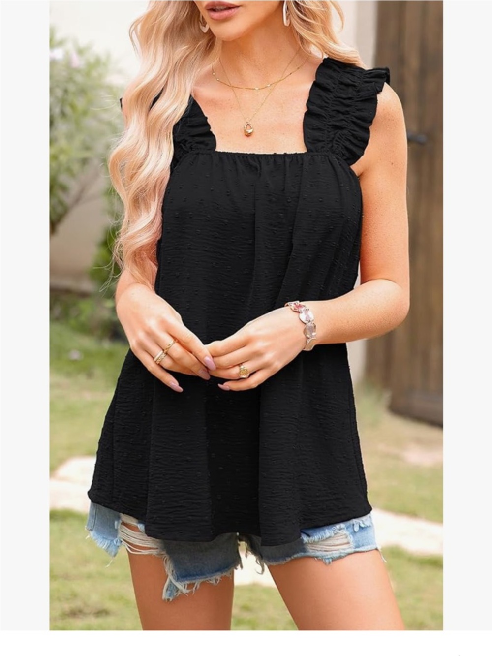 PRETTYGARDEN boho flowy tank top